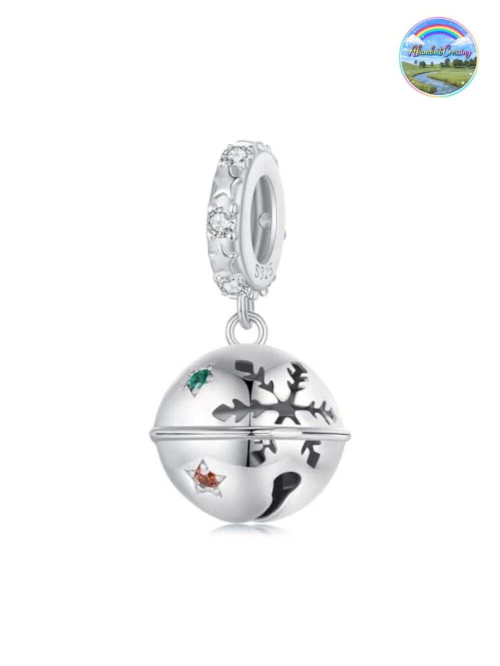 925 Sterling Silver Charm for Bracelet & Necklace Platinum Plated